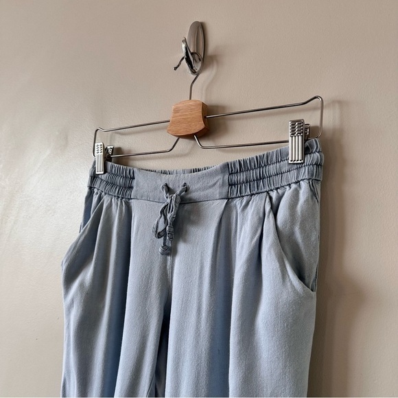 ARITZIA-“TALULA” Los Feliz Light Chambray Summer Joggers (Size:Small) - Picture 7 of 12